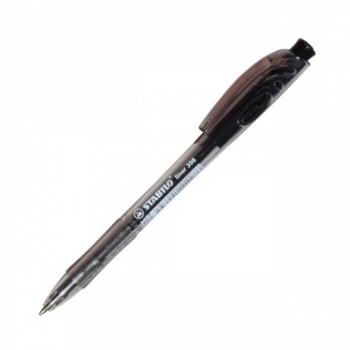 Stabilo Liner 308 Retractable - Ballpoint Pen (Medium) Black (Item No: A03-02 308M/BK) A1R1B169