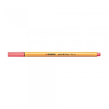 Stabilo Point (88/040) 0.4mm Neon Red Fineliner Marker Pen
