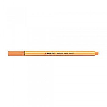 Stabilo Point (88/054) 0.4mm Neon Orange Fineliner Marker Pen