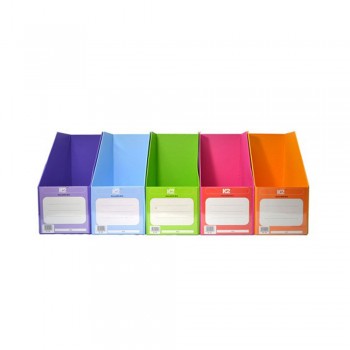 6" PVC Magazine Box File - Mix Fancy Colour