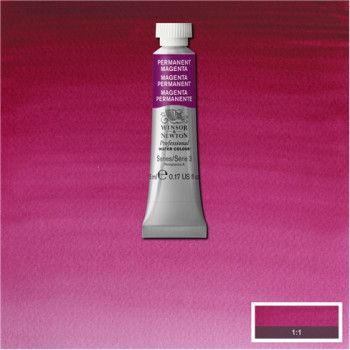 W&N Artists Water Colour 5ml 489 Permanent Magenta S3