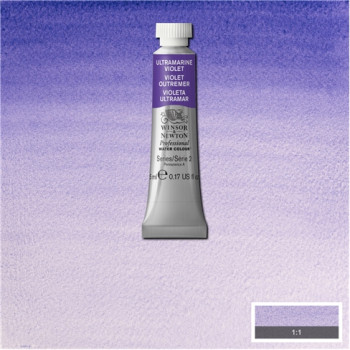 W&N Artists Water Colour 5ml 672 Ultramarine Violet S2