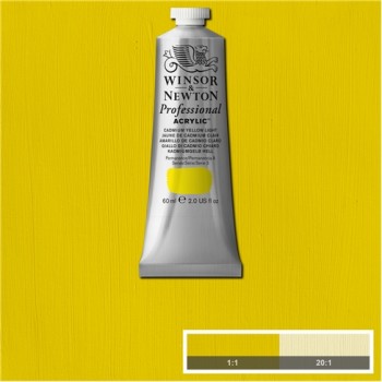 W&N Artists Acrylic Colour 60ml 113 Cadmium Yellow Light S3