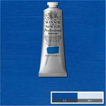 W&N Artists Acrylic Colour 60ml 130 Cerulean Blue Chromium S4