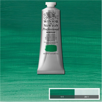 W&N Artists Acrylic Colour 60ml 184 Cobalt Green S4