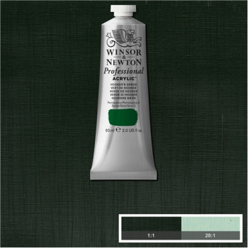 W&N Artists Acrylic Colour 60ml 311 Hookers Green S2
