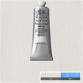 W&N Artists Acrylic Colour 60ml 415 Mixing White S1