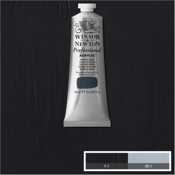 W&N Artists Acrylic Colour 60ml 465 Paynes Grey S1