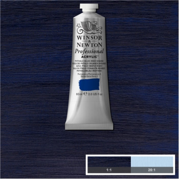 W&N Artists Acrylic Colour 60ml 514 Phthalo Blue (Red Shade) S2