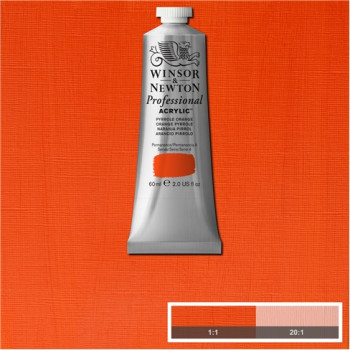 W&N Artists Acrylic Colour 60ml 519 Pyrrole Orange S4