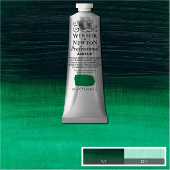 W&N Artists Acrylic Colour 60ml 521 Phthalo Green (Yellow Shade) S2