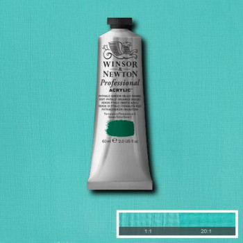 W&N Artists Acrylic Colour 60ml 522 Phthalo Green (Blue Shade) S2