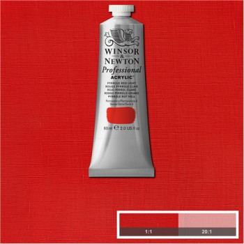 W&N Artists Acrylic Colour 60ml 536 Pyrrole Red Light S4
