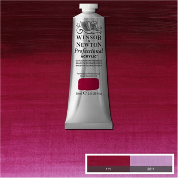 W&N Artists Acrylic Colour 60ml 545 Quinacridone Magenta S3