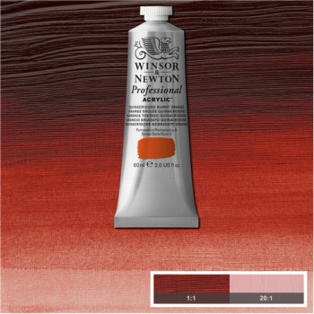 W&N Artists Acrylic Colour 60ml 549 Quinacridone Burnt Orange S4