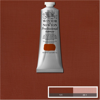 W&N Artists Acrylic Colour 60ml 560 Red Iron Oxide S1