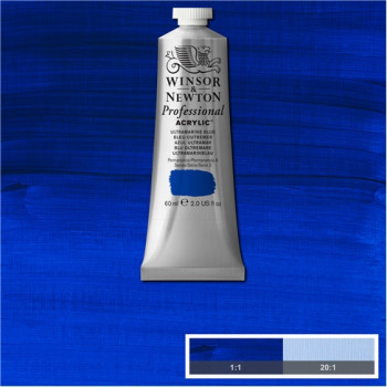 W&N Artists Acrylic Colour 60ml 664 Ultramarine Blue S2