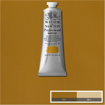 W&N Artists Acrylic Colour 60ml 737 Yellow Iron Oxide S1