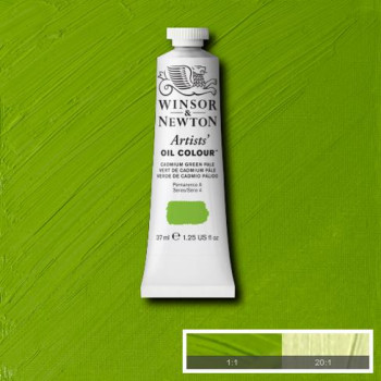 W&N Artists Oil Colour 37ml 084 Cadmium Green Pale S4