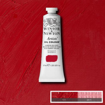 W&N Artists Oil Colour 37ml 097 Cadmium Red Deep S4