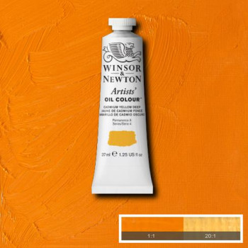 W&N Artists Oil Colour 37ml 111 Cadmium Yellow Deep S4