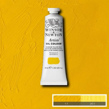 W&N Artists Oil Colour 37ml 118 Cadmium Yellow Pale S4