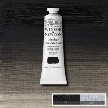 W&N Artists Oil Colour 37ml 142 Charcoal Grey S1