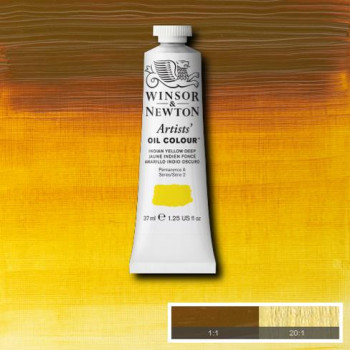 W&N Artists Oil Colour 37ml 320 Indian Yellow Deep S2
