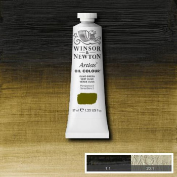 W&N Artists Oil Colour 37ml 447 Olive Green S2