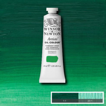 W&N Artists Oil Colour 37ml 481 Permanent Green S2