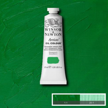W&N Artists Oil Colour 37ml 483 Permanent Green Light S2