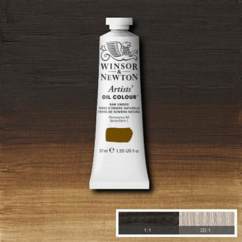 W&N Artists Oil Colour 37ml 554 Raw Umber S1