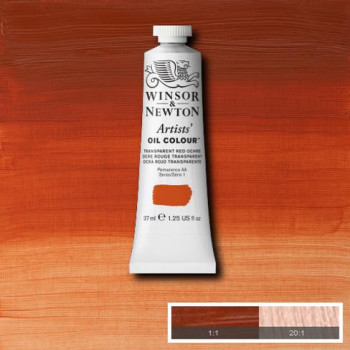 W&N Artists Oil Colour 37ml 647 Transparent Red Ochre S1