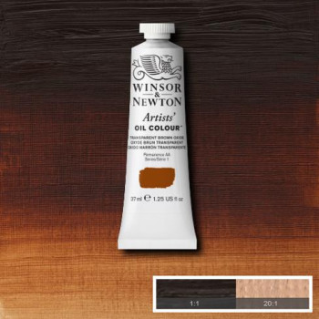 W&N Artists oil 37ml 648 Transparent Brown Oxide S1