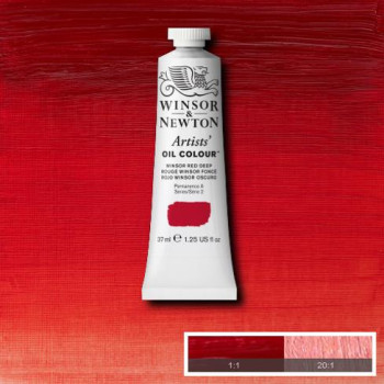 W&N Artists Oil Colour 37ml 725 Winsor Red Deep S2