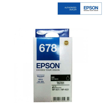 Epson 678 Black Ink Cartridge Standard Capacity - 2.4k (C13T678190)