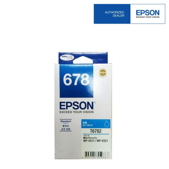Epson 678 Cyan Ink Cartridge Standard Capacity - 1.2k (C13T678290)