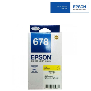 Epson 678 Yellow Ink Cartridge Standard Capacity - 1.2k (C13T678490)