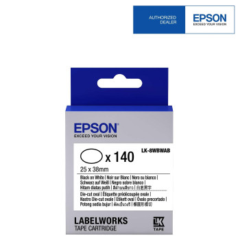 Epson Die-Cut (Oval) C53S658902 (Item:EPS LK-8WBWAB)