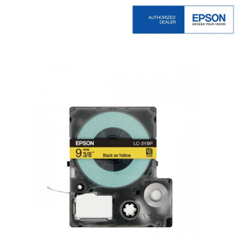 Epson LC-3YBP LabelWorks Tape - 9mm Black on Yellow Tape (Item No: EPS LC-3YBP)- while stock last EOL 20/6/2016