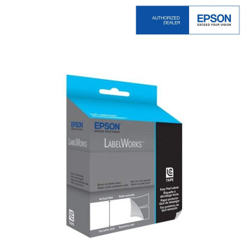 Epson LC-5PBQ LabelWorks Tape - 18mm Black on Pink Tape EOL 02/09/2016
