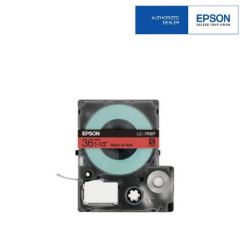 Epson LC-7RBP LabelWorks Tape - 36mm Black on Red Tape (Item No: EPS LC-7RBP)-while stock last eol 20/6/2016