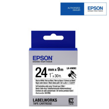 Epson Label Cartridge Cable Wrap LK-6WBC Black/White 24mm (9m)