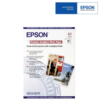 Epson S041334 Premium Semigloss Photo Paper - A3 - 20sheets - 251g
