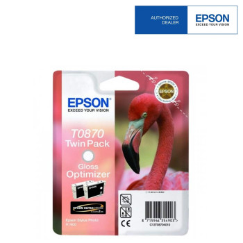 Epson T0870 Stylus photo Ink Cartridge (Double Pack) - Gloss Optimizer (Item No:EPS T087090)