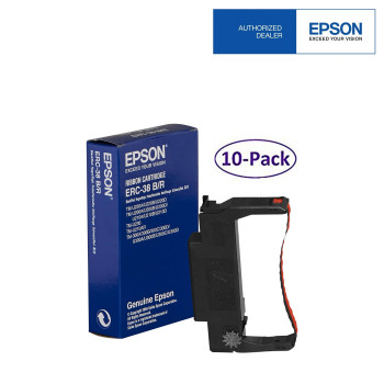 Epson ERC 38 Black/Red Ribbon (10 in 1)