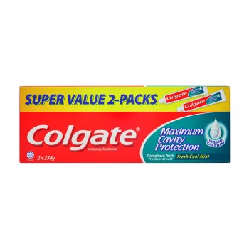 Colgate Maximum Cavity Protection Fresh Cool Mint Toothpaste 2 x 250g
