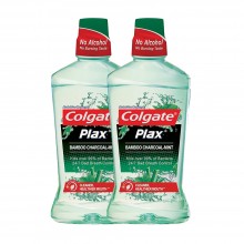 Colgate Plax Bamboo Charcoal Mint Mouthwash Value Pack 750ml x 2
