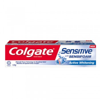 Colgate Sensitive Foam Active Whitening Toothpaste 120g