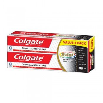 Colgate Total Charcoal Deep Clean Toothpaste Valuepack 150g x 2